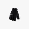 100% EXCEEDA Women's Gel Short Finger Gloves Black