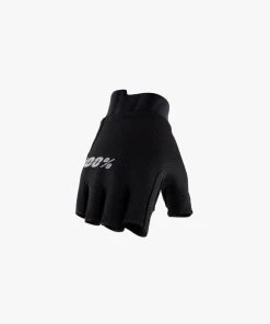 100% EXCEEDA Women's Gel Short Finger Gloves Black