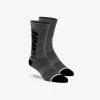 100% RYTHYM Merino Wool Performance Socks - Charcoal Heather