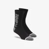100% RYTHYM Merino Wool Performance Socks - Black/Grey