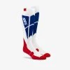 100% HI SIDE Performance Moto Socks White/Blue