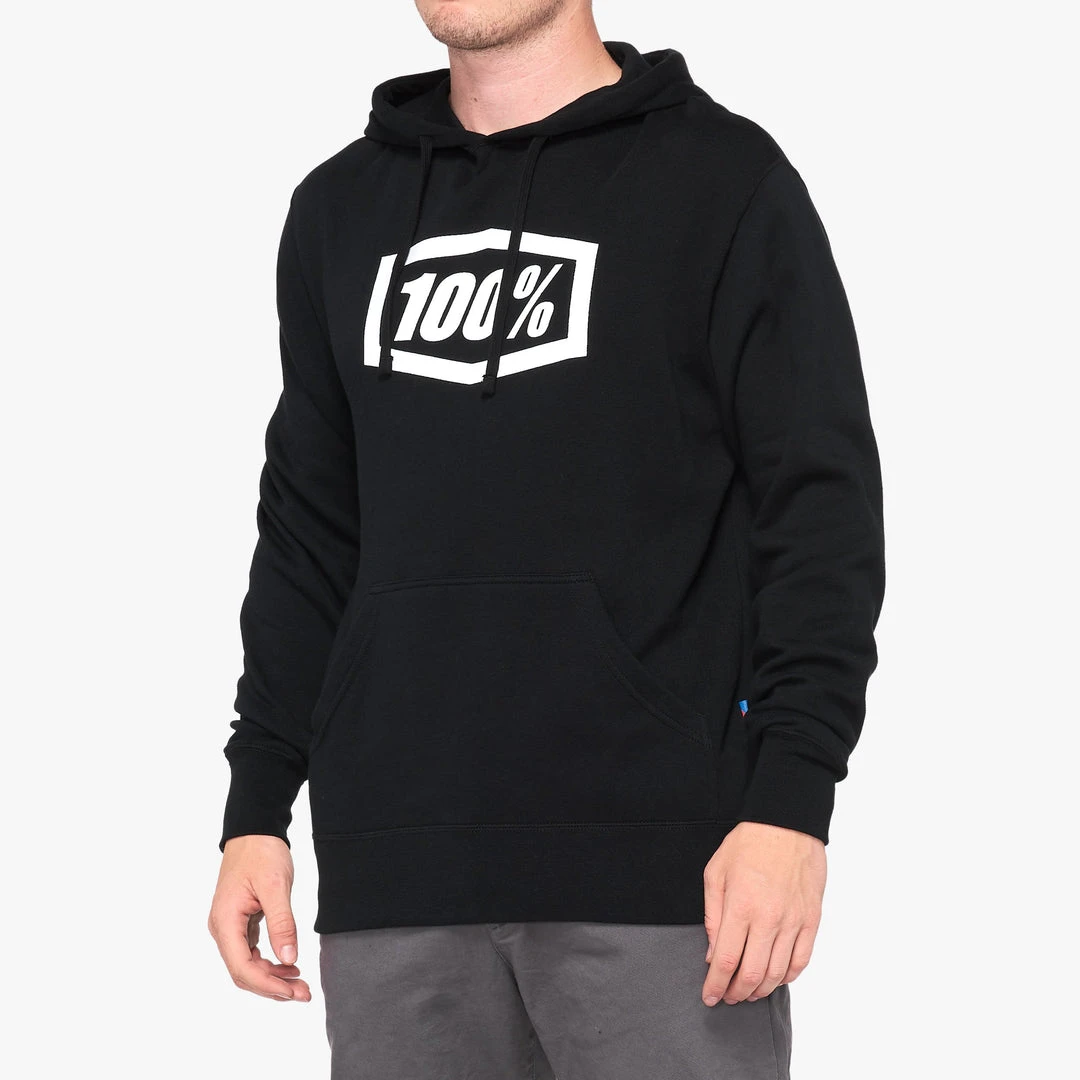 100% ESSENTIAL Hooded Sweatshirt - Black Fleece 3 100% ESSENTIAL Hooded Sweatshirt - Black Fleece