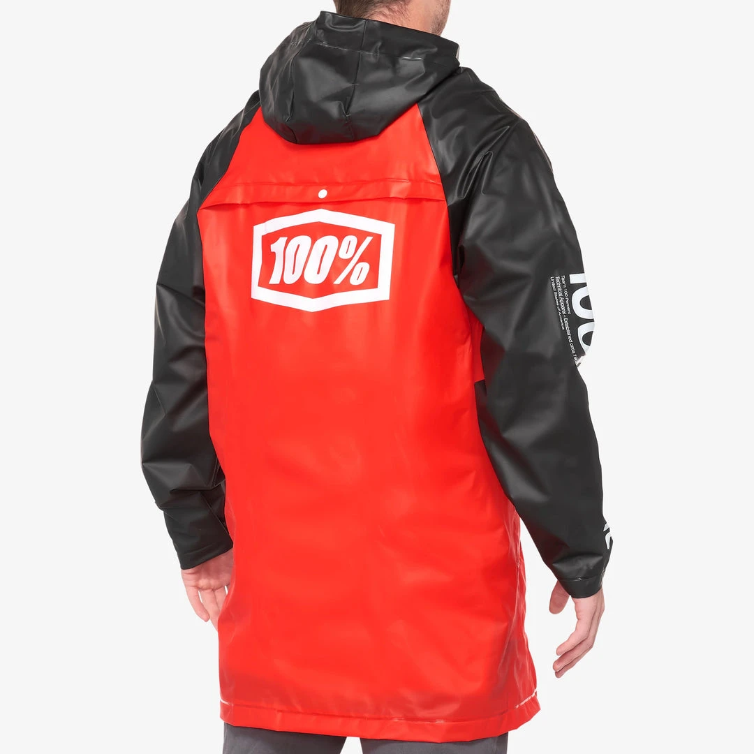 100% TORRENT Mechanic's Raincoat Red/Black 4 100% TORRENT Mechanic's Raincoat Red/Black