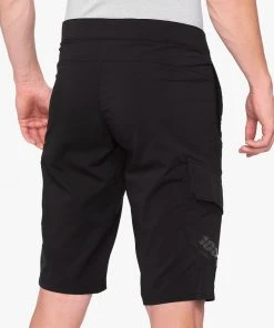 100% RIDECAMP Shorts - Black Men's Shorts & Pants