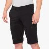 100% RIDECAMP Shorts - Black Men's Shorts & Pants