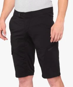 100% RIDECAMP Shorts - Black Men's Shorts & Pants