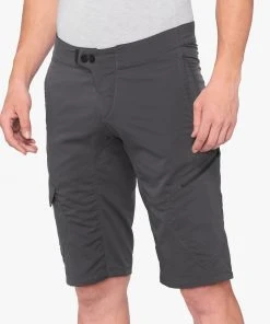 100% RIDECAMP Shorts - Charcoal