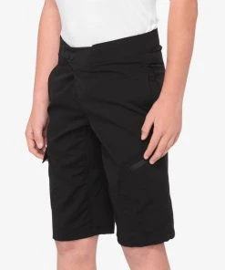 100% RIDECAMP Shorts - Black - Youth Men's Shorts & Pants