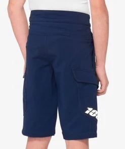100% RIDECAMP Youth Shorts Navy