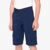 100% RIDECAMP Youth Shorts Navy