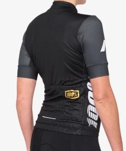 100% EXCEEDA Women's Jersey Black/Charcoal