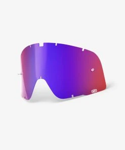 100% Europe BARSTOW - Replacement Lens - Red/Blue Mirror