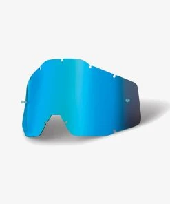100% Europe Goggle Lenses RACECRAFT/ACCURI/STRATA - Replacement Lens - Blue Mirror