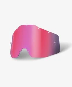 100% Europe RACECRAFT/ACCURI/STRATA - Replacement Lens - Pink Mirror/Smoke