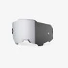 100% Europe ARMEGA Replacement Lens Silver Flash Mirror Goggle Lenses