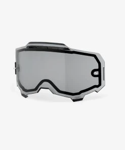 100% Europe Goggle Lenses ARMEGA Vented Dual Pane Lens Smoke