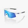 100% Europe Sunglasses SPEEDCRAFT - Matte White - HiPER Blue Multilayer Mirror Lens - SP22 2 100% Europe Sunglasses SPEEDCRAFT - Matte White - HiPER Blue Multilayer Mirror Lens - SP22