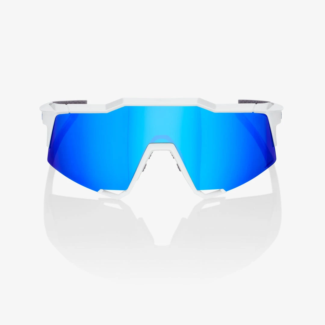 100% Europe Sunglasses SPEEDCRAFT - Matte White - HiPER Blue Multilayer Mirror Lens - SP22 4 100% Europe Sunglasses SPEEDCRAFT - Matte White - HiPER Blue Multilayer Mirror Lens - SP22