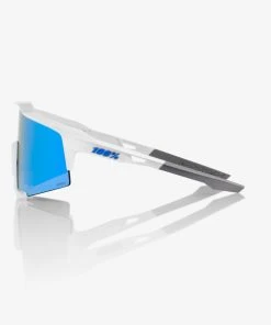 100% Europe Sunglasses SPEEDCRAFT - Matte White - HiPER Blue Multilayer Mirror Lens - SP22 7 100% Europe Sunglasses SPEEDCRAFT - Matte White - HiPER Blue Multilayer Mirror Lens - SP22