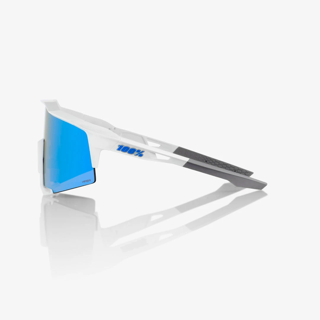 100% Europe Sunglasses SPEEDCRAFT - Matte White - HiPER Blue Multilayer Mirror Lens - SP22 5 100% Europe Sunglasses SPEEDCRAFT - Matte White - HiPER Blue Multilayer Mirror Lens - SP22