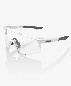 100% Europe Sunglasses SPEEDCRAFT® - Matte White - HiPER® Silver Mirror Lens