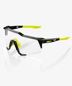 100% Europe Speedcraft - Gloss Black - Photochromic Lens Sunglasses