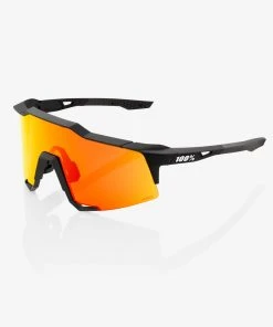 100% Europe SPEEDCRAFT® - Soft Tact Black - HiPER Red Multilayer Mirror Lens