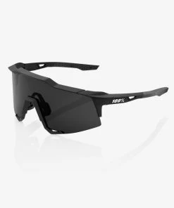 100% Europe Sunglasses SPEEDCRAFT® - Soft Tact Black - Smoke Lens