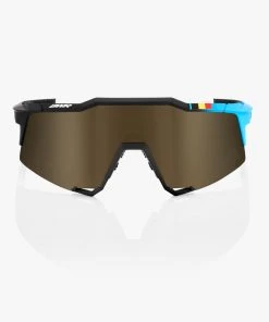 100% Europe Sunglasses SPEEDCRAFT - BWR Black - Soft Gold Mirror Lens