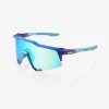 100% Europe SPEEDCRAFT - Matte Metallic Into The Fade - Blue Topaz Multilayer Mirror Lens
