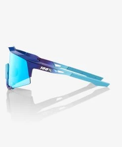 100% Europe SPEEDCRAFT - Matte Metallic Into The Fade - Blue Topaz Multilayer Mirror Lens