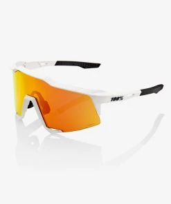 100% Europe SPEEDCRAFT - Soft Tact Off White - HiPER Red Multilayer Mirror Lens - SP22 Sunglasses