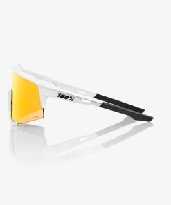 100% Europe SPEEDCRAFT - Soft Tact Off White - HiPER Red Multilayer Mirror Lens - SP22 Sunglasses