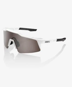 100% Europe SPEEDCRAFT¨ SL - Matte White - HiPER¨ Silver Mirror Lens