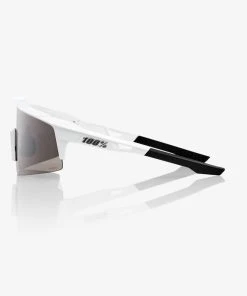 100% Europe SPEEDCRAFT¨ SL - Matte White - HiPER¨ Silver Mirror Lens
