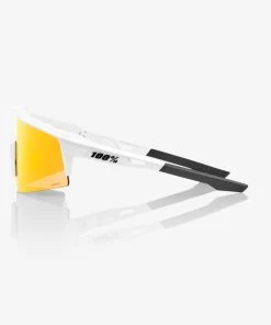 100% Europe Speedcraft SL - Soft Tact Off White - HiPER Red Multilayer Mirror Lens Sunglasses