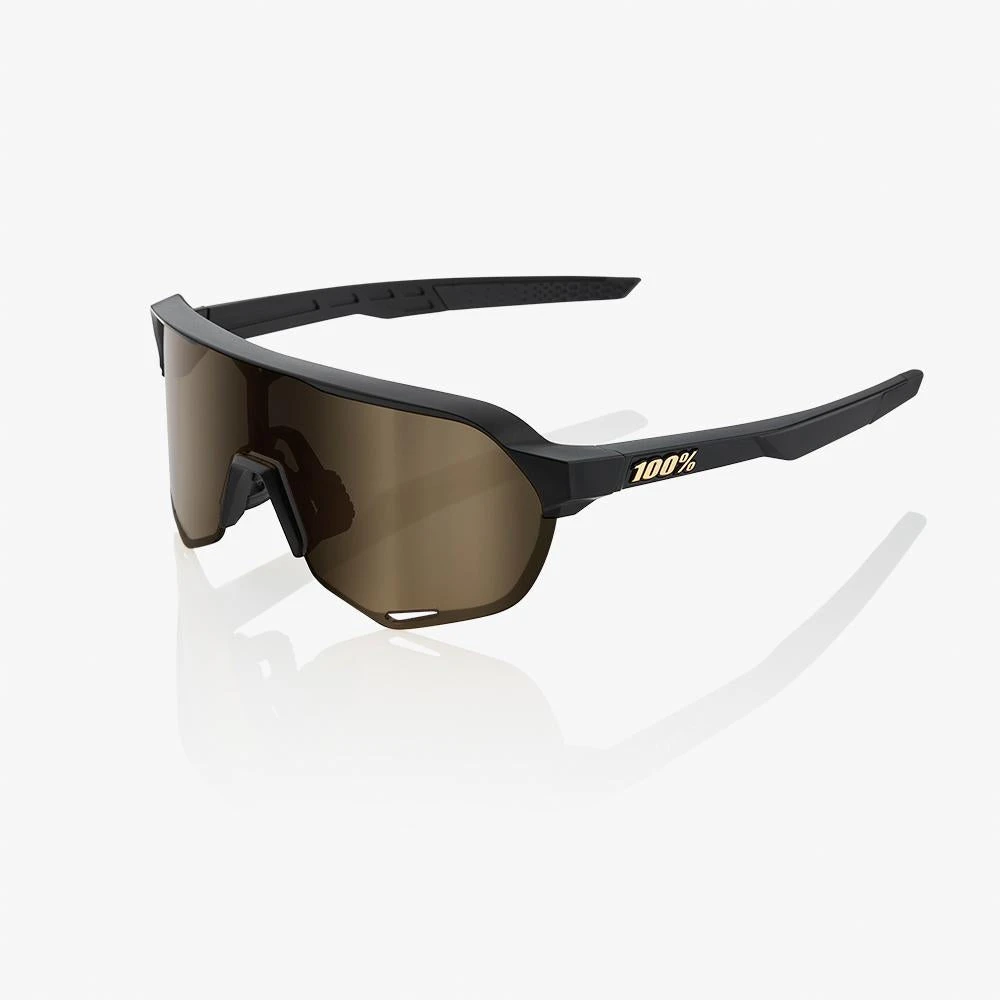 100% Europe Sunglasses S2 - Matte Black - Soft Gold Mirror Lens 3 100% Europe Sunglasses S2 - Matte Black - Soft Gold Mirror Lens