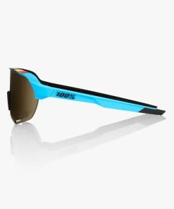 100% Europe S2 - BWR Black - Soft Gold Mirror Lens Sunglasses