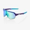 100% Europe S2 - Matte Metallic Into The Fade - Blue Topaz Multilayer Mirror Lens Sunglasses