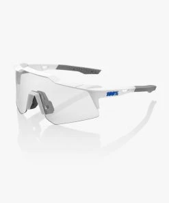 100% Europe SPEEDCRAFT® XS - Matte White - Blue Multilayer Mirror Lens Sunglasses