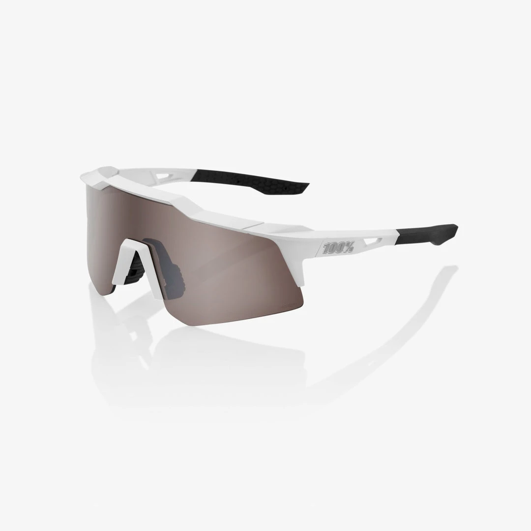 100% Europe Speedcraft XS - Matte White - HiPER Silver Mirror Lens Sunglasses 3 100% Europe Speedcraft XS - Matte White - HiPER Silver Mirror Lens Sunglasses