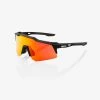 100% Europe SPEEDCRAFT® XS - Soft Tact Black - HiPER® Red Multilayer Mirror Lens - SP22 Sunglasses
