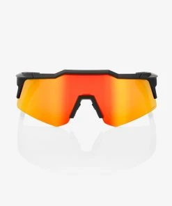 100% Europe SPEEDCRAFT® XS - Soft Tact Black - HiPER® Red Multilayer Mirror Lens - SP22 Sunglasses