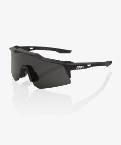 100% Europe Sunglasses Speedcraft XS - Soft Tact Black - Smoke Lens