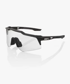 100% Europe Sunglasses Speedcraft XS - Soft Tact Black - Smoke Lens