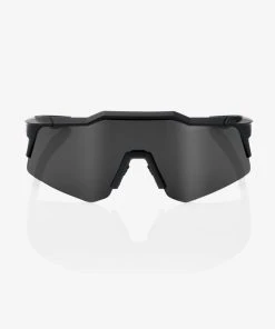 100% Europe Sunglasses Speedcraft XS - Soft Tact Black - Smoke Lens