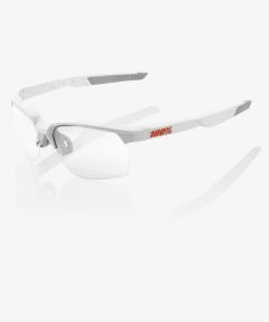 100% Europe SPORTCOUPE - Matte White - HiPER Red Multilayer Mirror Lens