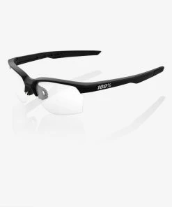 100% Europe SPORTCOUPE - Matte Black - HiPER Silver Mirror Lens