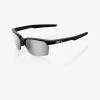 100% Europe SPORTCOUPE - Matte Black - HiPER Silver Mirror Lens