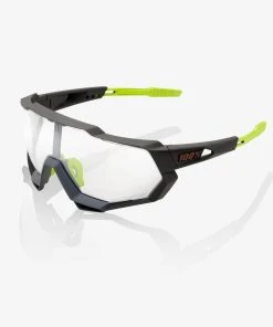 100% Europe Sunglasses SPEEDTRAP¨ - Soft Tact Cool Grey - Photochromic Lens